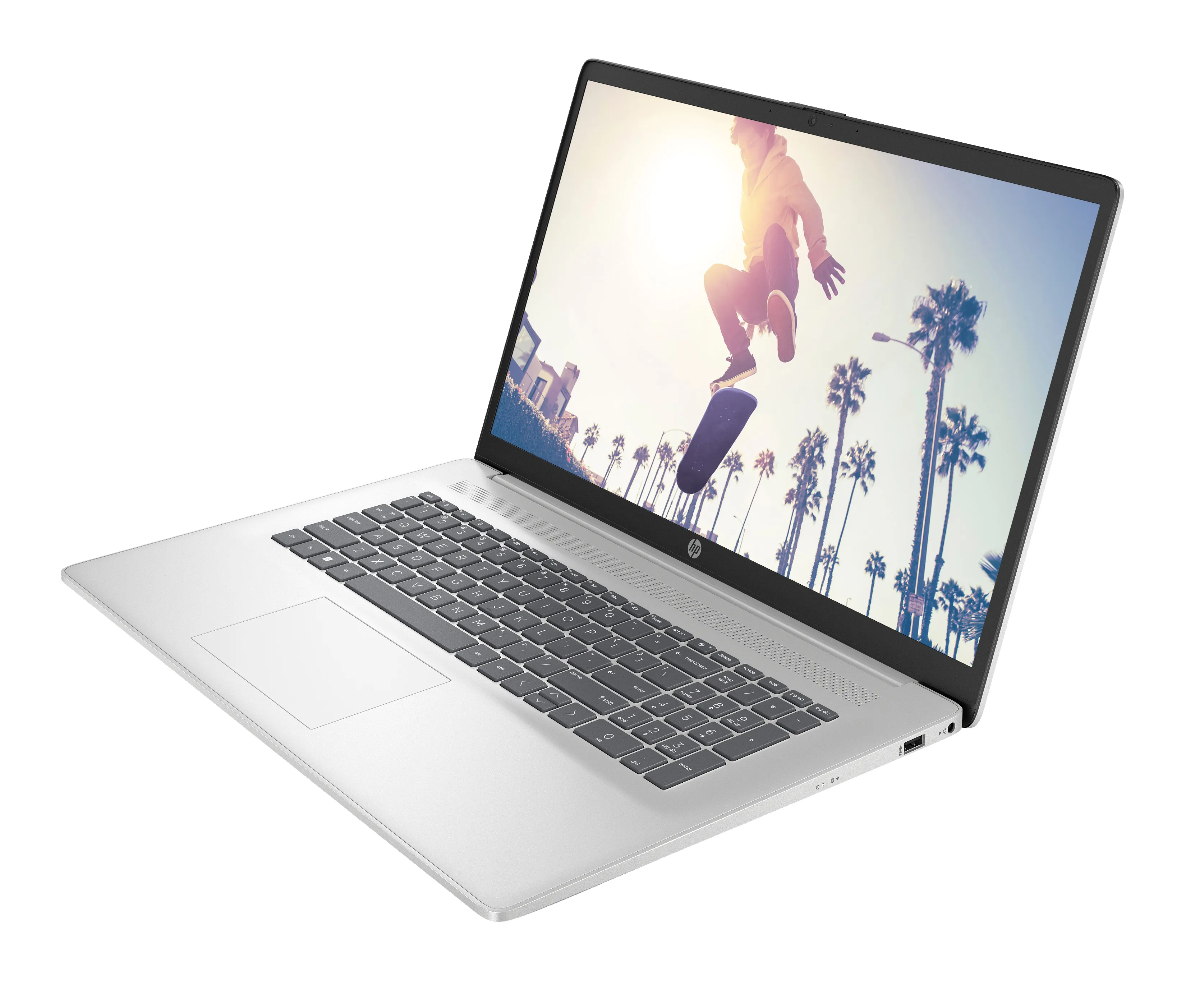 HP 17-cp3285ng AMD Ryzen™ 7 7730U Laptop 43,9 cm (17.3") Full HD 16 GB DDR4-SDRAM 512 GB SSD Wi-Fi 6 (802.11ax) FreeDOS Silber – Bild 4