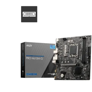 MSI PRO H610M-G Motherboard Intel H610 LGA 1700 micro ATX MSI PRO H610M-G Motherboard Intel H610 LGA 1700 micro ATX