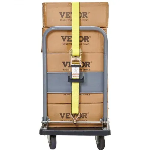 VEVOR 4er-Set Spanngurt 0,05 x 8 m Zurrgurt 4536 kg Ratschenzurrgurt Polyester-Gurt und Kohlenstoffstahl-Haken Befestigungsgurt Ratschenspanngurt Ideal für Motorräder Fahrräder Kajaks UTV Boote ATV – Bild 10