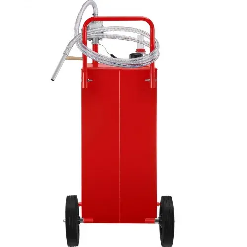 VEVOR Fuel Caddy Kraftstoffspeichertank 132 L 4 Räder mit manueller Pumpe, Rot – Bild 10