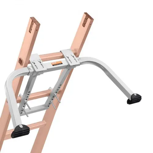 VEVOR Leiterstabilisator 150 kg, Stahlleiter-Dachhaken, Leiterstabilisator mit Flügelspannweite/Wandverlängerungszubehör, Wandleiter-Abstandshalter, stabile Leiterabstandshalterarme für Dachrinnen – Bild 9