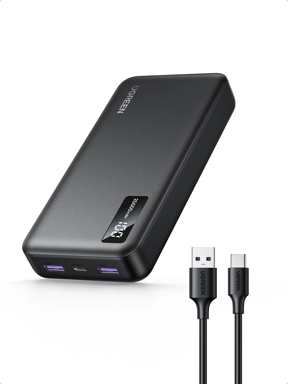 Ugreen 25683 Powerbank 20000 mAh Schwarz – Bild 2