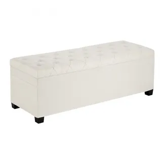 VEVOR Sitzhocker mit Stauraum 110 x 40 x 40 cm Fußbank Aufbewahrungsbox bis 299,37 kg belastbar, hochklappbare gepolsterte Sitzbank mit Metallrahmen, Ottomane für Wohnzimmer Schlafzimmer Beige VEVOR Sitzhocker mit Stauraum 110 x 40 x 40 cm Fußbank Aufbewahrungsbox bis 299,37 kg belastbar, hochklappbare gepolsterte Sitzbank mit Metallrahmen, Ottomane für Wohnzimmer Schlafzimmer Beige