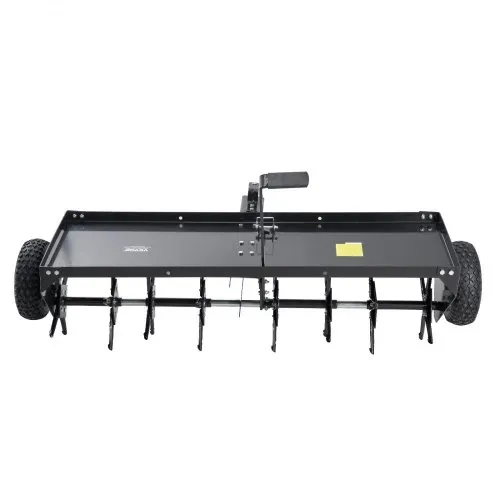 VEVOR Aerifizierer, 1500x980x885 mm, Rasenbelüfter zum Hinterherziehen mit Universalkupplung, Aufsitzmäher mit abwechselnd angeordneten Eisenspikes, Rasenlüfter für Gärten, Rasenflächen, Bauernhöfe – Bild 9