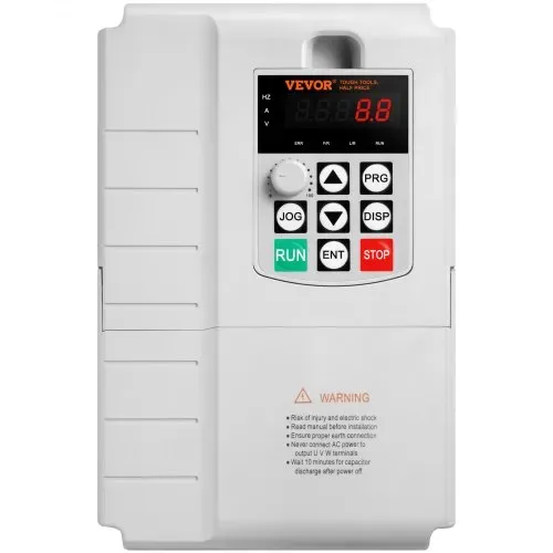 VEVOR Frequenzumrichter, Frequenzumwandler, Inverter, VFD, 7,5 kW, 34 A, 10 PS, 1-phasiger 220-V-Eingang auf 3-phasigen 220-V-Ausgang, zur Drehzahlregelung von dreiphasigen Motoren – Bild 8