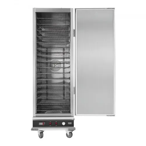 VEVOR Hot Box Speisenwärmer Snack-Wärmer mit 16 Ebenen & Wasserschale & Einzeltür & verstellbaren Einlegeböden, Speisenwärmer aus Edelstahl, ideal zur Aufbewahrung von Pizza Hähnchen – Bild 9
