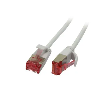 Patchkabel RJ45, CAT6 250Mhz, 0.5m weiss, U/FTP, slimline rund d=3,6mm, Synergy 21 Patchkabel RJ45, CAT6 250Mhz, 0.5m weiss, U/FTP, slimline rund d=3,6mm, Synergy 21