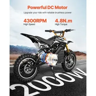 VEVOR 2000 W elektrischer bürstenloser Gleichstrommotor-Bausatz – 48 V 4300 U/min 4,8 Nm Elektromotor mit verbessertem Drehzahlregler, Ideal für Go Karts E-Bike Motorrad Roller VEVOR 2000 W elektrischer bürstenloser Gleichstrommotor-Bausatz – 48 V 4300 U/min 4,8 Nm Elektromotor mit verbessertem Drehzahlregler, Ideal für Go Karts E-Bike Motorrad Roller