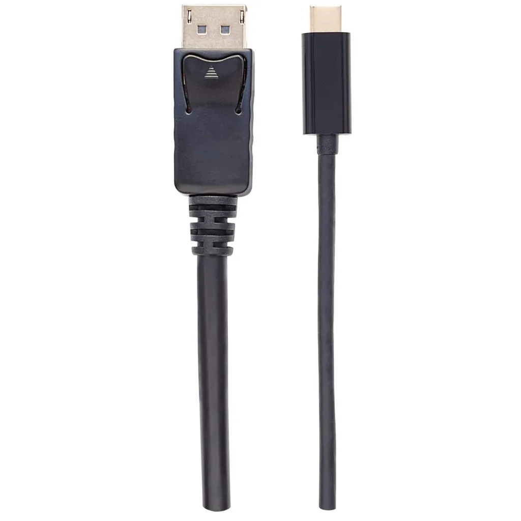 Manhattan USB-C auf DisplayPort-Adapterkabel, Konvertiert das Alternate-Mode-Signal in ein DisplayPort 4K-Ausgangssignal, 2 m, schwarz – Bild 4