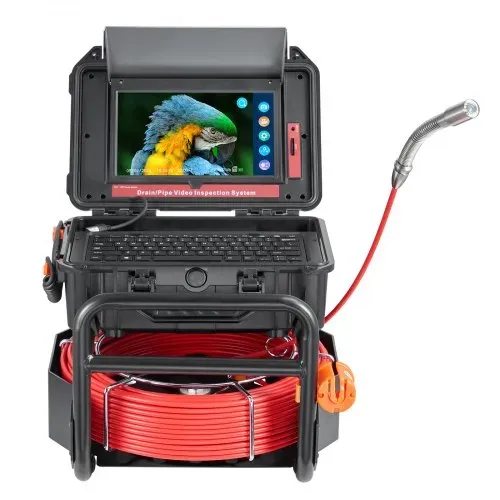 VEVOR Kanalkamera 50m Rohrkamera Rohrinspektionskamera mit 25,7cm Touchscreen – Bild 10