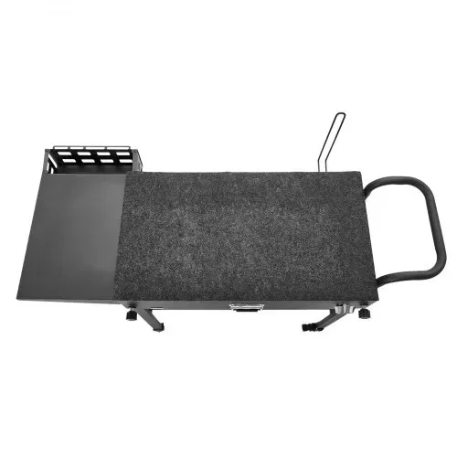 VEVOR Grillwagen Outdoor 787x432 mm (Tischplattengröße), Klappbarer Grilltisch mit Taschentuchhalter & Haken & Rädern & Seitentisch, Grillvorbereitungstisch Servierwagen für Picknick Küche Garten – Bild 9