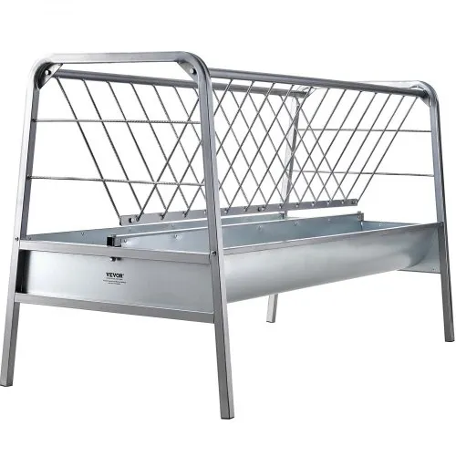 VEVOR Heuraufe für Vieh, 2-in-1-Futtertrog für Getreide & Heu, Futterraufe mit 80 Gallonen Fassungsvermögen, 1471mm langer Heufütterer für Ziegen, Getreide- & Heuhalter aus Stahl für Schafställe VEVOR Heuraufe für Vieh, 2-in-1-Futtertrog für Getreide & Heu, Futterraufe mit 80 Gallonen Fassungsvermögen, 1471mm langer Heufütterer für Ziegen, Getreide- & Heuhalter aus Stahl für Schafställe