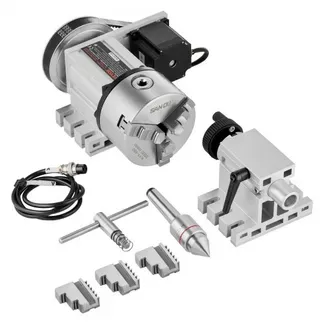 VEVOR Drehbankfutter K11–100mm Spannfutter Dreibackenfutter 4. Achse der CNC-Rotationsachse, ein Untersetzungsverhältnis von 6:1 und einen Nema23-Zweiphasen-Schrittmotor 3 Backenfutter für CNC-Fräsen VEVOR Drehbankfutter K11–100mm Spannfutter Dreibackenfutter 4. Achse der CNC-Rotationsachse, ein Untersetzungsverhältnis von 6:1 und einen Nema23-Zweiphasen-Schrittmotor 3 Backenfutter für CNC-Fräsen