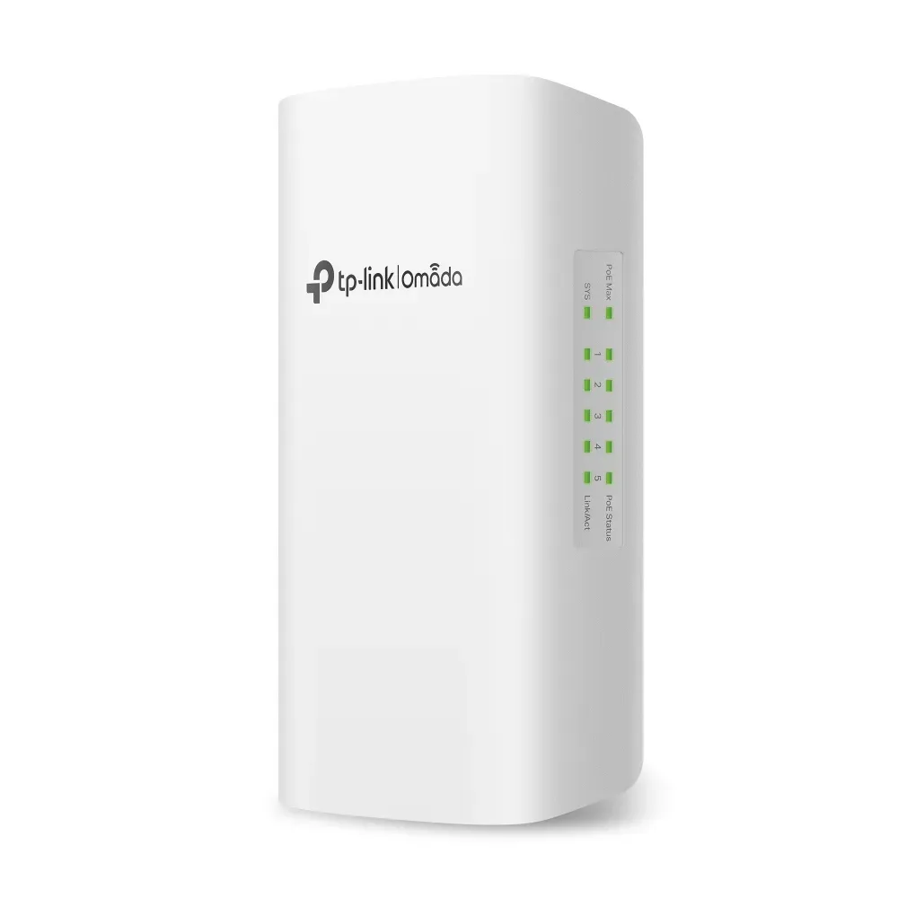Omada by tp-link Switch smart managed Layer2 5 Port • 4x 1 GbE • 64w PoE Budget • 4x PoE at • 1x POE-in bt • Omada • SG2005P-PD Omada by tp-link Switch smart managed Layer2 5 Port • 4x 1 GbE • 64w PoE Budget • 4x PoE at • 1x POE-in bt • Omada • SG2005P-PD