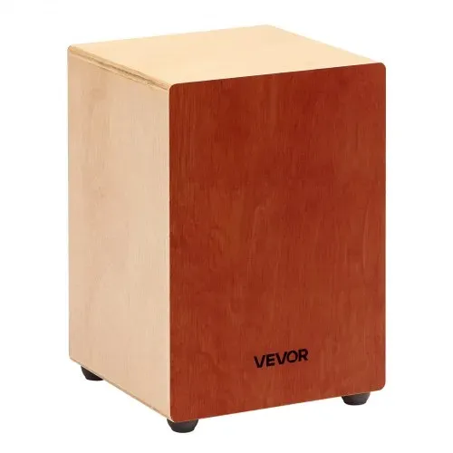 VEVOR Cajon, Kistentrommel mit internen Gitarrensaiten, leichte Drum-Box aus Holz, tragbares Trommel-Musikinstrument aus mit Silikonfüßen, abgerundeten Kanten, für Anfänger & Profis, 305x305x430 mm – Bild 8