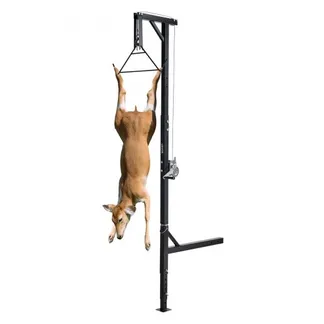 VEVOR Game Hoist mit Seilwinde & Gambrel, 181 kg Tragkraft, Lkw-Wildhebezeug mit 5,08 cm Empfänger, 360-Grad-Schwenkschaft & einstellbarer Höhe, zum Häuten & Säubern von Wild im Jagdspiel VEVOR Game Hoist mit Seilwinde & Gambrel, 181 kg Tragkraft, Lkw-Wildhebezeug mit 5,08 cm Empfänger, 360-Grad-Schwenkschaft & einstellbarer Höhe, zum Häuten & Säubern von Wild im Jagdspiel