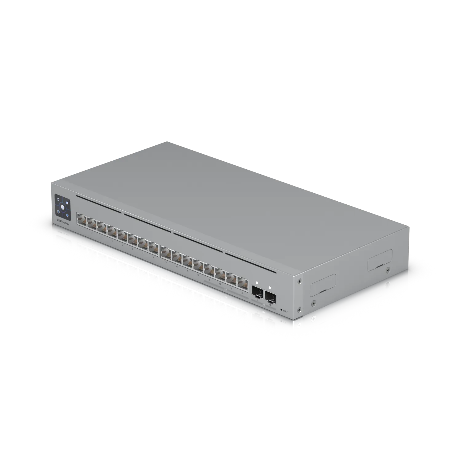 Ubiquiti Switch full managed Layer3 18 Port • 4x 2,5 GbE • 12x GbE • 2x SFP+ • Desktop • Lüfterlos • UniFi • USW-Pro-Max-16 – Bild 2