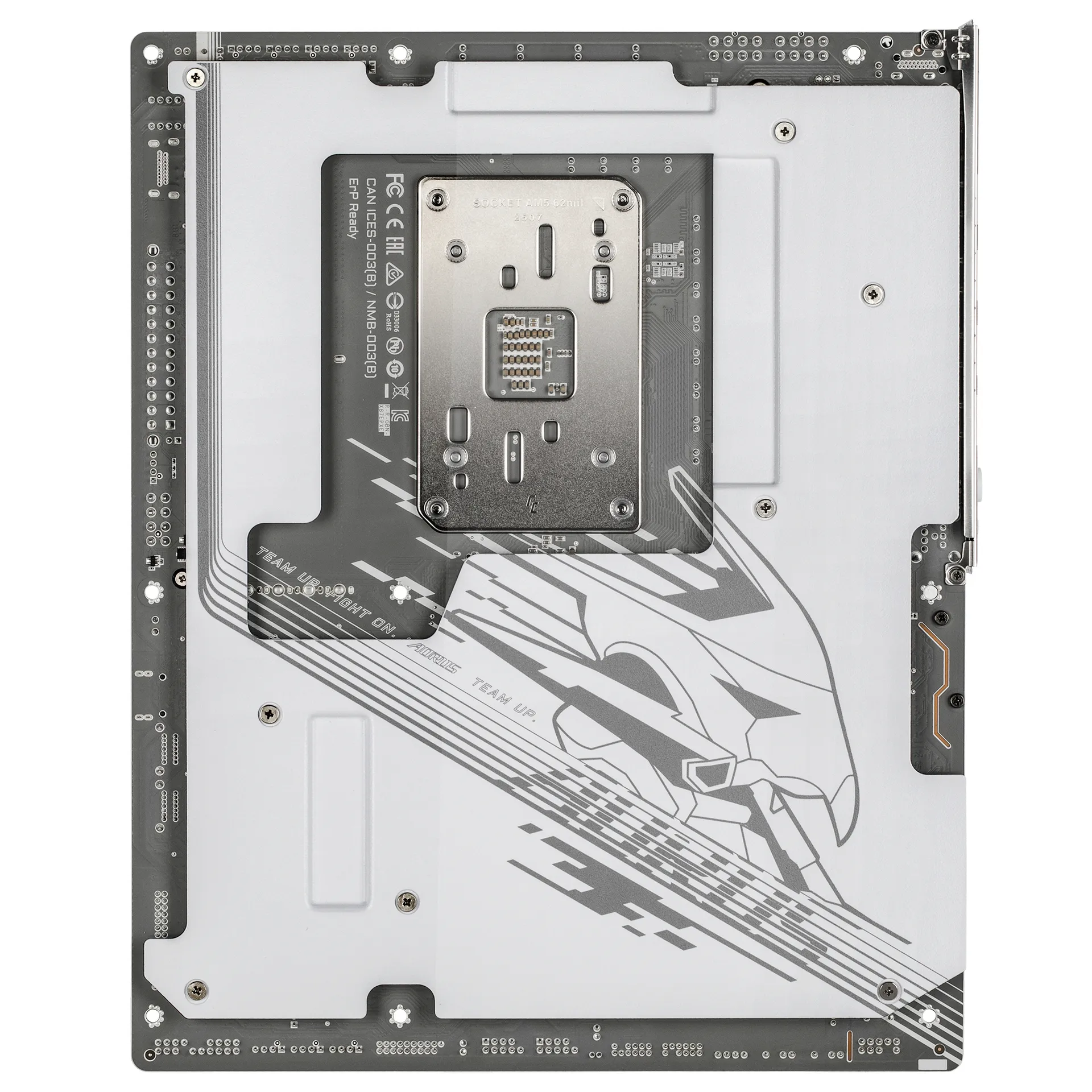 GIGABYTE X870E AORUS PRO X3D ICE Mainboard – Unterstützt AMD Ryzen 9000 Prozessoren, 18+2+2-Phasen Digital-VRM, bis zu 9000 Hz DDR5 (OC), 2 x PCIe 5.0 + 2 x PCIe 4.0, Wi-Fi 7, 5 GbE LAN, USB 4 – Bild 5