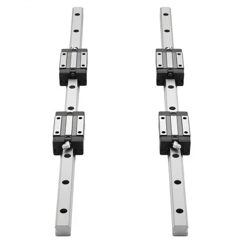 VEVOR Linearführungen, HGR20, 2er-Pack 600 mm Linearschienen, 1x Kugelumlaufspindel, 4x. Gleitblöcke, mit BF12/BK12 Endstütze, Kupplung & Muttergehäuse, für DIY-CNC-Fräsmaschinen & Drehmaschinen – Bild 9