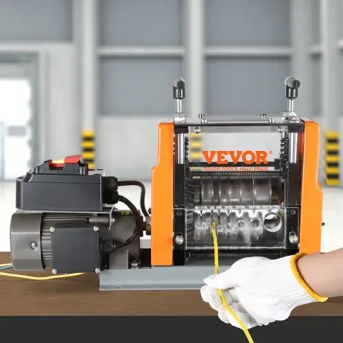 VEVOR Kabelabisoliermaschine Elektrisch φ1,5-25mm Kabelschälmaschine 60W Abisoliermaschine 7 Abisolierkanäle Abisolierzange 65-Mn-Federstahl Klinge Ideal zum Abisolieren von Kupferdraht – Bild 7