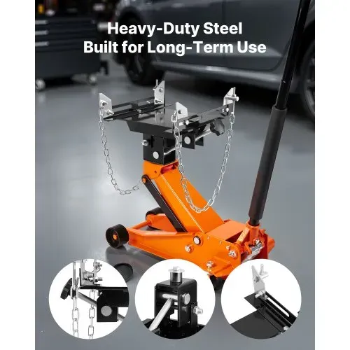VEVOR Getriebeheber-Adapter Tablett 0,5 t Tragkraft Hochleistungsstahl für Wagenheber mit 1-1/5 Zoll abnehmbarer Sattelwelle, für Garage Reparaturwerkstatt Schwarz – Bild 6