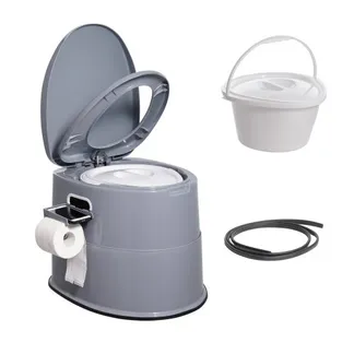 VEVOR 5 L Campingtoilette mit Toilettenpapier- und Handyhalter, Tragbare Campingtoilette 500 x 467 x 400 mm Reisetoilette Nottoilette Weiße Toiletten 136,1 kg Gewichtstragfähigkeit Wohnmobiltoilette VEVOR 5 L Campingtoilette mit Toilettenpapier- und Handyhalter, Tragbare Campingtoilette 500 x 467 x 400 mm Reisetoilette Nottoilette Weiße Toiletten 136,1 kg Gewichtstragfähigkeit Wohnmobiltoilette