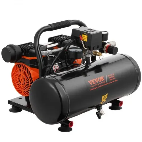 VEVOR-Luftkompressor, 2 Gallonen Stahltank, 1 PS, 2,5 CFM, 8 Bar, ölfreier Luftkompressor und max. 120 PSI Druck, 81 dB, ultraleiser tragbarer Kompressor, für Autoreparatur, Reifenbefüllung, Spritzlackierung – Bild 8