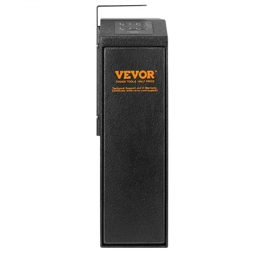 VEVOR Waffentresor Pistolentresor Wandmontiert, 1 Pistole Pistolentresor Fingerabdruck, Schlüssel oder Passwort Waffensafe Kaltgewalzter Stahl, 320 x 255 x 95 mm Waffenschrank Wandtresor – Bild 9