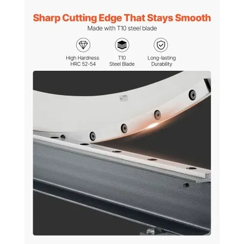 VEVOR Handhebelschere, 1000 mm Bettbreite, Hebelschere, Guillotine Blechschneider für die Blechbearbeitung, mit Q235-Material, Ständer, für Leiterplatten, Aluminium, Stahl, Kupfer, Kunststoff – Bild 2