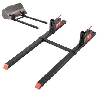VEVOR Palettengabeln, 907 kg Gabelträger zum Anklemmen, 1490 mm Gesamtlänge, Gabelzinken mit verstellbarer Stabilisatorstange für Traktoranbaugeräte, Ladeschaufel und Kompaktlader, Schwarz VEVOR Palettengabeln, 907 kg Gabelträger zum Anklemmen, 1490 mm Gesamtlänge, Gabelzinken mit verstellbarer Stabilisatorstange für Traktoranbaugeräte, Ladeschaufel und Kompaktlader, Schwarz