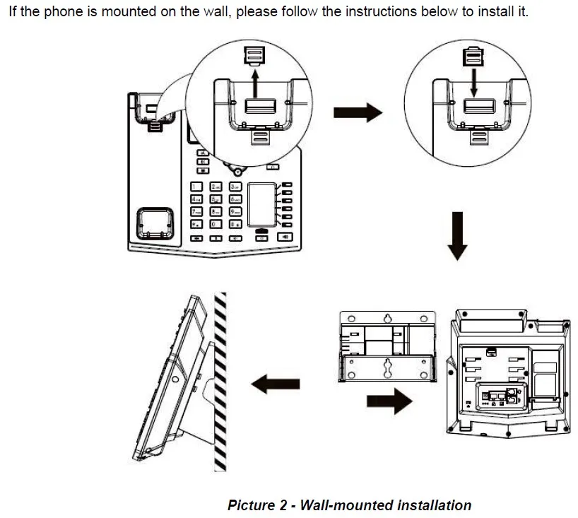 Fanvil WB102, Wall mounting – Bild 2