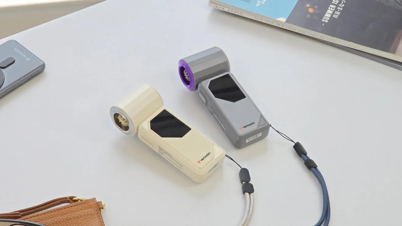 Verbatim Cool 'n' Go AirJet Grau, Violett Handventilator – Bild 7