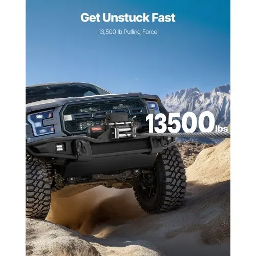 VEVOR Elektrische Seilwinde, 6100 kg, 12 V DC Elektrowinde mit 24 m Seil, kabellose & kabelgebundene Fernbedienung, IP55 Offroadwinde zum Abschleppen von SUV, Jeep, Anhänger, Boot, Geländewagen VEVOR Elektrische Seilwinde, 6100 kg, 12 V DC Elektrowinde mit 24 m Seil, kabellose & kabelgebundene Fernbedienung, IP55 Offroadwinde zum Abschleppen von SUV, Jeep, Anhänger, Boot, Geländewagen