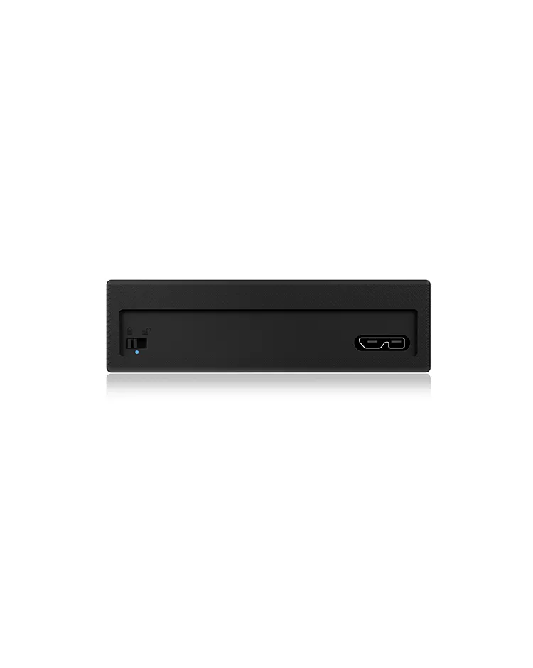 ICY BOX IB-256WP, Ext. Gehäuse für 2,5" SATA HDD/SSD (bis 15mm BH), USB 3.2 Gen 1, UASP, Schreibschutz-Funktion, Aluminium, Silikonhülle – Bild 4