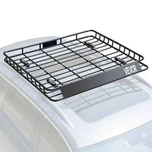 VEVOR Dachgepäckträgerkorb Autodachkorb (1095 x 1270 x 105 mm) universeller Dachgepäckträger aus rostfreiem legiertem Stahl mit 68 kg Max. Tragkraft, Autodach-Gepäckträger für SUV Lkw VEVOR Dachgepäckträgerkorb Autodachkorb (1095 x 1270 x 105 mm) universeller Dachgepäckträger aus rostfreiem legiertem Stahl mit 68 kg Max. Tragkraft, Autodach-Gepäckträger für SUV Lkw
