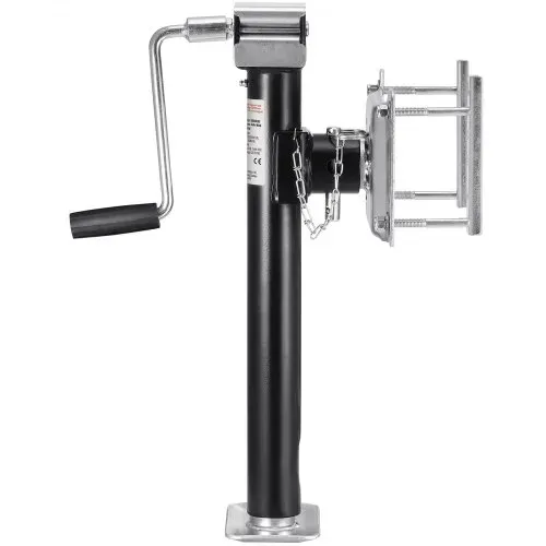 VEVOR Anhängerheber, 2267 kg dynamische Tragkraft, Anhängerstütze, Reiseanhänger, Ausdrehstütze, 365 mm Hebeständer mit Griff für Wohnwagenanhänger, Pferdeanhänger, Nutzanhänger und Yachtanhänger – Bild 8