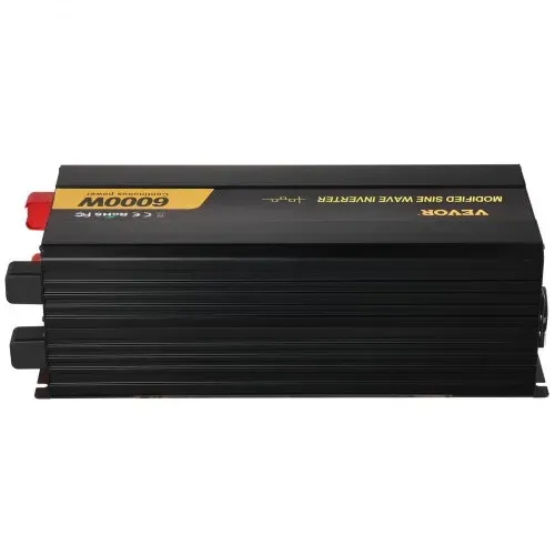 VEVOR Wechselrichter 6000 W, Modifizierter Sinus-Wechselrichter DC 12 V auf AC 230 V Auto-Konverter mit LCD-Display, LED-Anzeigen, EU-Steckdosen, Wechselrichter, für Auto, Wohnmobil, Lkw, Boot, Reisen – Bild 8