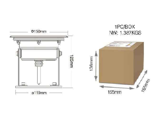 MiBoxer PLC-UW1 LED PLC Serie Underwater Light 9W RGB+CCT – Bild 2