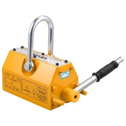 VEVOR Lasthebemagnet Permanentmagnetheber 1000 kg Zugkraft Hebemagnet mit Entriegelungsgriff & Stahlhaken, verwendet in Werkstattkränen und Hebezeugen, zum Heben von Stahlplatten, Brettern – Bild 8