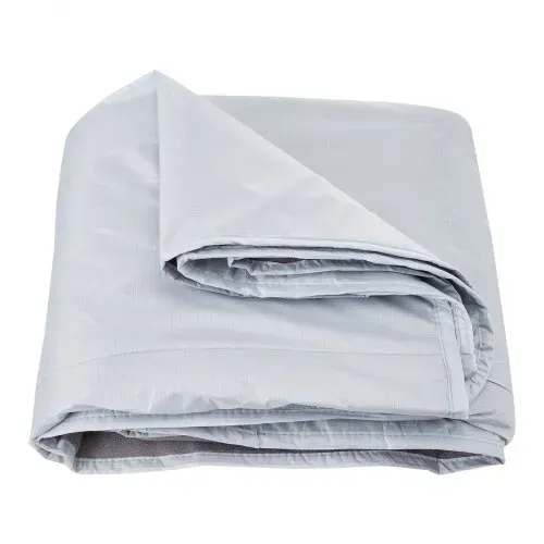 VEVOR Campingdecke 2x1,5m, Reisedecke, Fleecedecke, Stadiondecke, wasser- und winddicht, Polyester-Fleece, flammhemmend, ideal für draußen, Picknicks, Wandern, Sportveranstaltungen, Reisen, Hellgrau – Bild 8