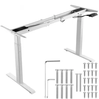 VEVOR Schreibtisch Gestell mit Doppelmotor, einstellbare Höhe 70-117 cm und Länge 110-178 cm, elektrisch verstellbares Tischgestell, ergonomische DIY-Arbeitsplatzbasis (nur weißer Rahmen) VEVOR Schreibtisch Gestell mit Doppelmotor, einstellbare Höhe 70-117 cm und Länge 110-178 cm, elektrisch verstellbares Tischgestell, ergonomische DIY-Arbeitsplatzbasis (nur weißer Rahmen)