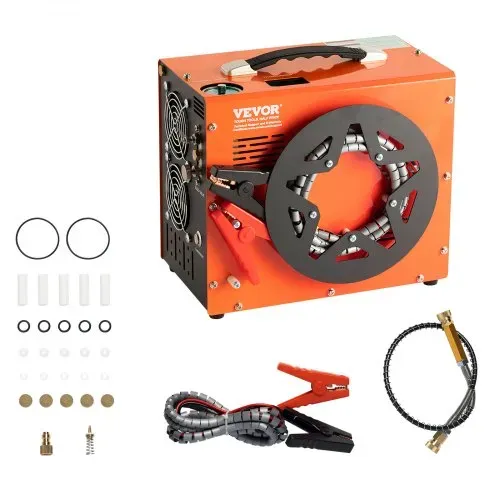 VEVOR PCP Kompressor 30Mpa/4500PSI Luftkompressor 0,5L Tragbarer PCP DC12V & AC120V Kompressor 25min Einschaltdauer Luftpump 600-W-Hochleistungskonverter Hochdruckpumpe Airgun Gewehr – Bild 7