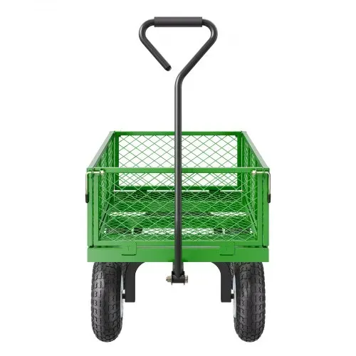 VEVOR Bollerwagen 408,23 kg, Transportwagen, Gerätewagen, Gartenwagen, Handwagen mit 10-Zoll-Reifen und abnehmbaren Seitenteilen aus Netzgewebe (umbaubar in Pritsche) und um 180° drehbarem Griff – Bild 10