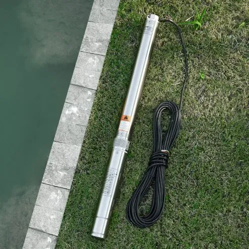 VEVOR Tiefbrunnenpumpe, 910 W Eingangsleistung, 100 L/min Durchfluss, 53 m Förderhöhe, mit 20 m Kabel, externer Steuerkasten, Edelstahl-Wasserpumpe, für industrielle Bewässerung und Heimgebrauch, IP68 – Bild 7