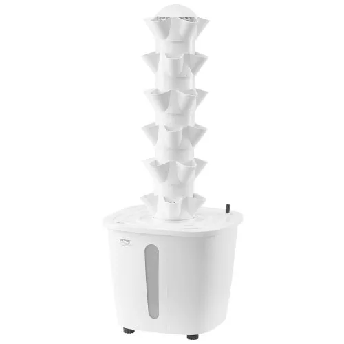 VEVOR Hydroponisches Anbausystem, 30 vertikale Hydrokulturtürme mit 6 Ebenen, Hydronischer Garten für Zuhause mit Wasserpumpe und Timer, Wasserzirkulationspflanzen-Keimset für Kräuter, Obst und Gemüse im Innenbereich VEVOR Hydroponisches Anbausystem, 30 vertikale Hydrokulturtürme mit 6 Ebenen, Hydronischer Garten für Zuhause mit Wasserpumpe und Timer, Wasserzirkulationspflanzen-Keimset für Kräuter, Obst und Gemüse im Innenbereich
