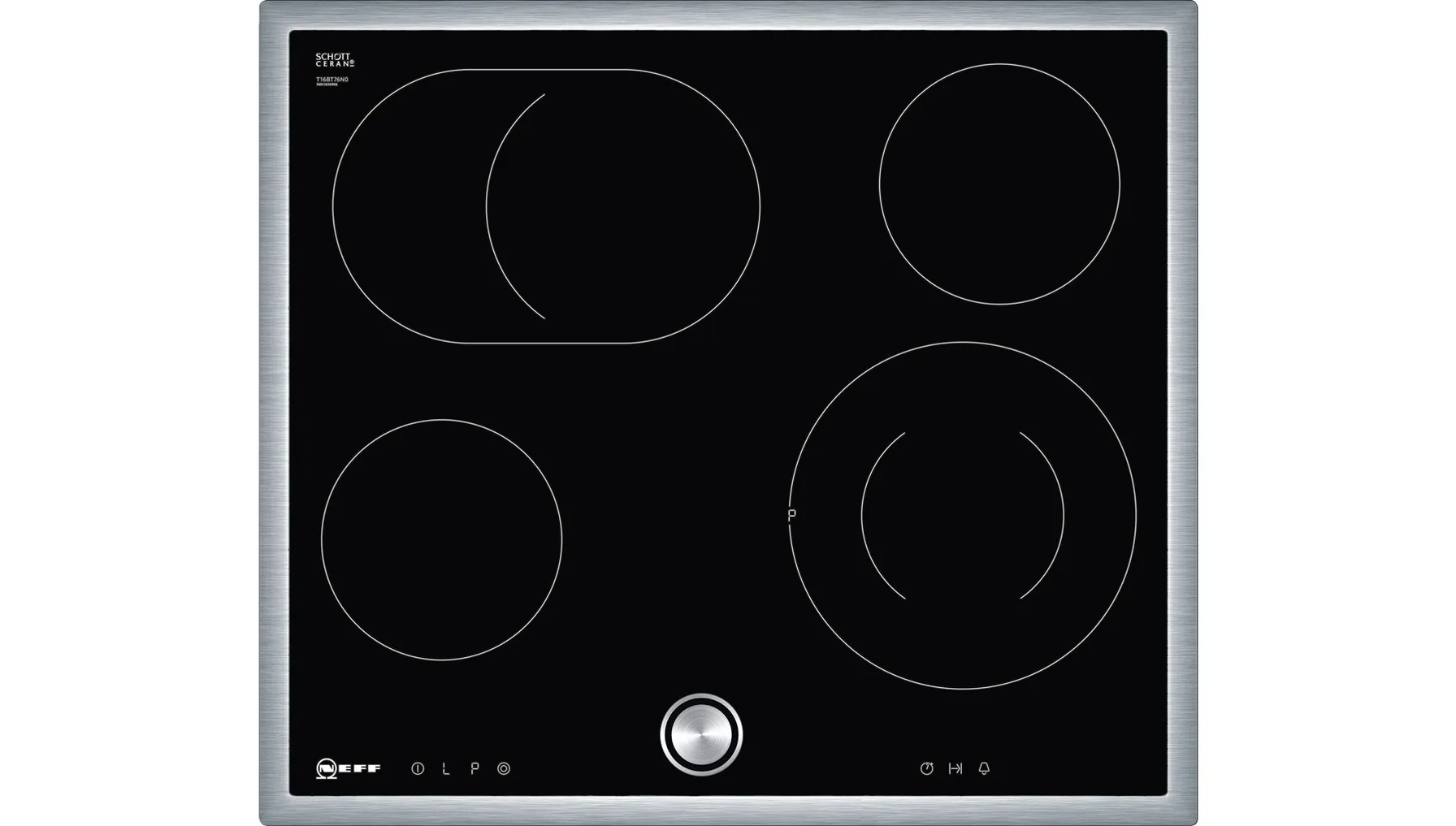 Neff T16BT76N0 Kochfeld Schwarz Integriert Keramik 4 Zone(n) – Bild 5