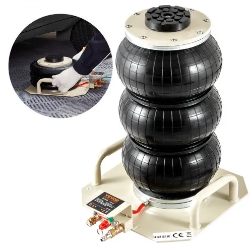 VEVOR Pneumatischer Wagenheber Air Jack 3 t, Weiß Dreifachbeutel Luftheber 140-450 mm Hubhöhe Sack Luftwagenheber, 5 Minuten Hub Luftheber Wagenheberheber Wagenheber für SUV, Lkw, Bus usw. VEVOR Pneumatischer Wagenheber Air Jack 3 t, Weiß Dreifachbeutel Luftheber 140-450 mm Hubhöhe Sack Luftwagenheber, 5 Minuten Hub Luftheber Wagenheberheber Wagenheber für SUV, Lkw, Bus usw.