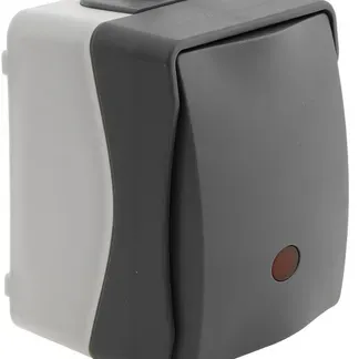 NUQUI Feuchtraum Kontrollschalter IP54, Aufputz, 250V~/ 10A NUQUI Feuchtraum Kontrollschalter IP54, Aufputz, 250V~/ 10A