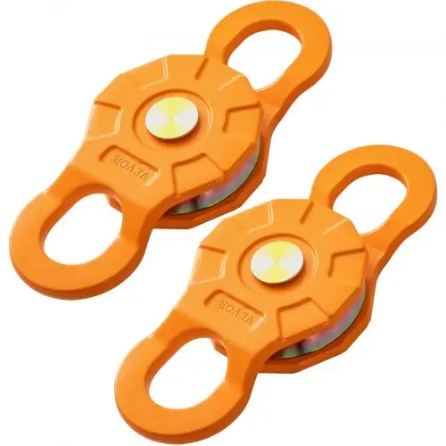 VEVOR Snatch Block, 11T/11,3 kg Arbeitslastbegrenzung, robuste Seilwinde Riemenscheibe für 14 mm synthetisches Seil oder weiche Bügel, Off-Road Recovery Zubehör für Traktor, LKW, ATV & UTV, 2 Packunge – Bild 8