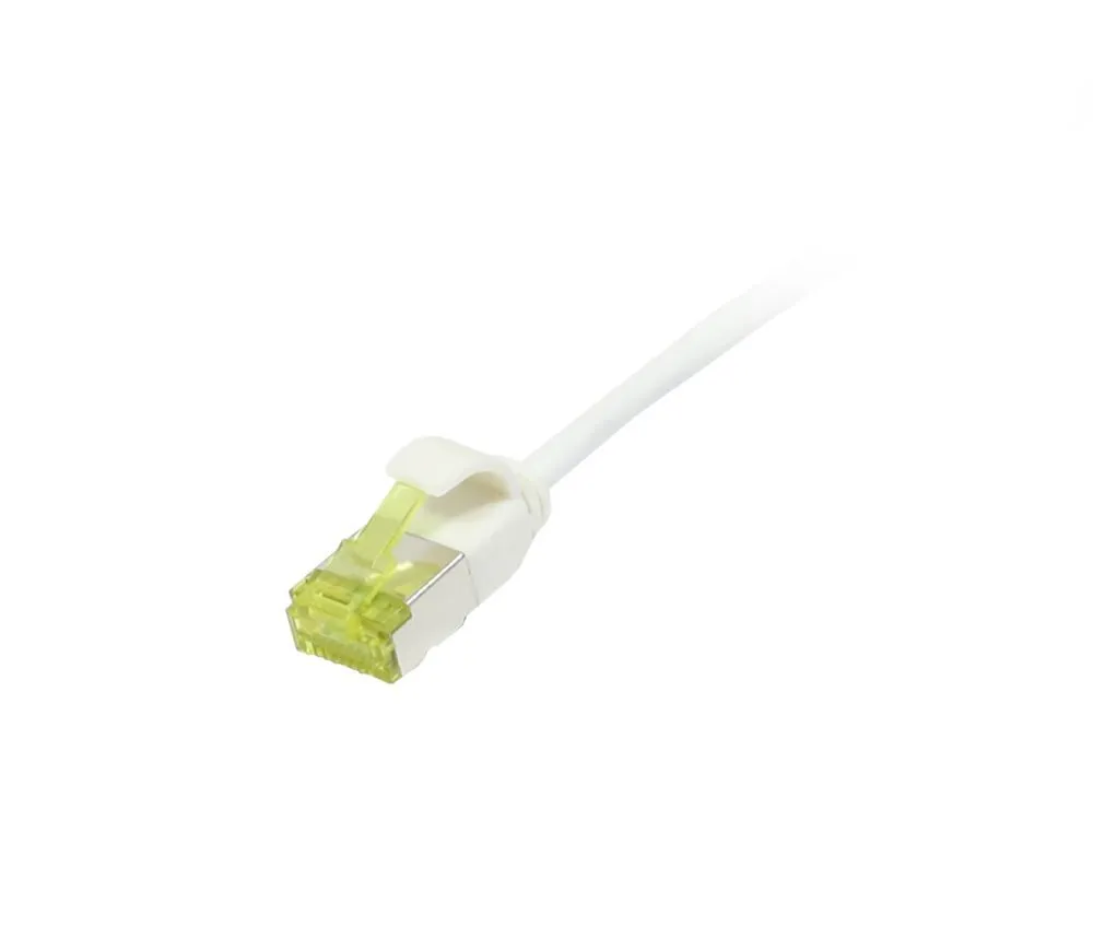 Patchkabel RJ45, CAT6A 500Mhz, 0.25m, weiss, U/FTP, slimline rund d=3,8mm, TPE/LSZH(Superflex), AWG32, mit CAT7 Rohkabel, Synergy 21 Patchkabel RJ45, CAT6A 500Mhz, 0.25m, weiss, U/FTP, slimline rund d=3,8mm, TPE/LSZH(Superflex), AWG32, mit CAT7 Rohkabel, Synergy 21